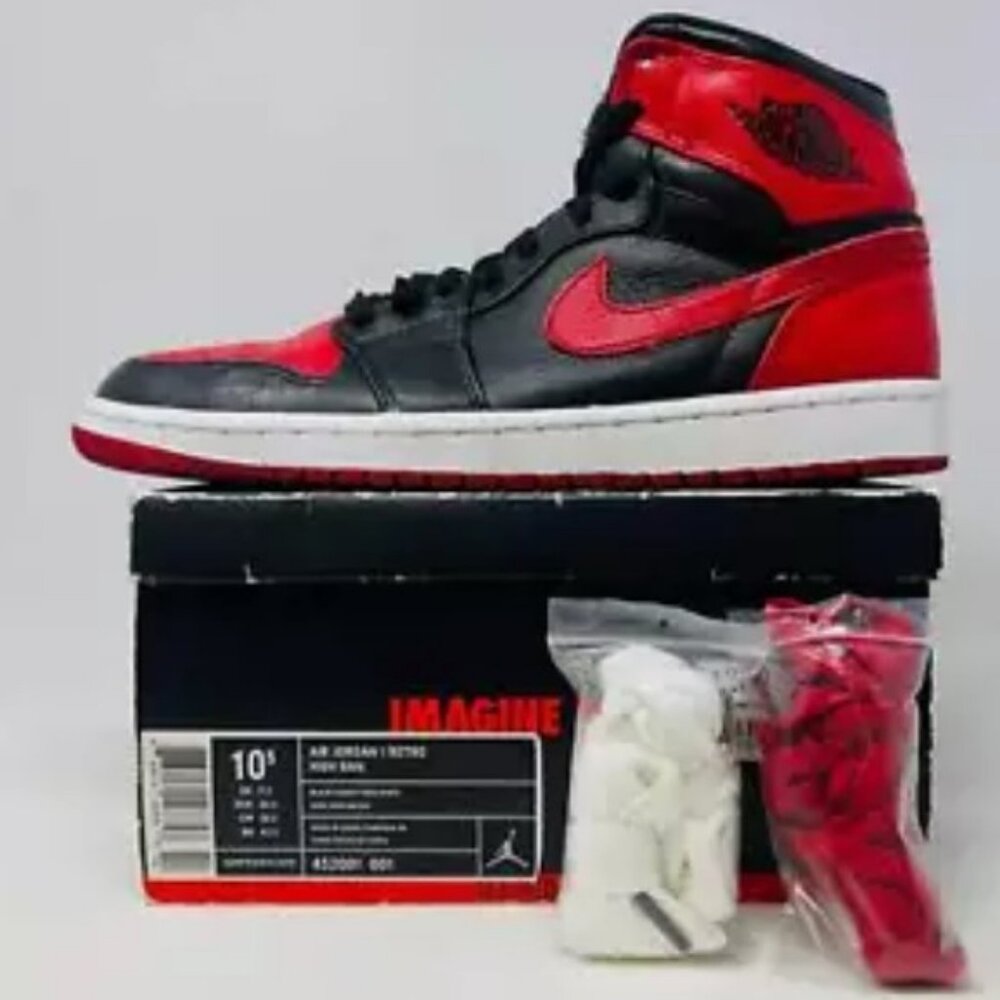 Jordan 1 Retro Banned (B-Grade) (2011) 432001-001 Mens Size 10.5